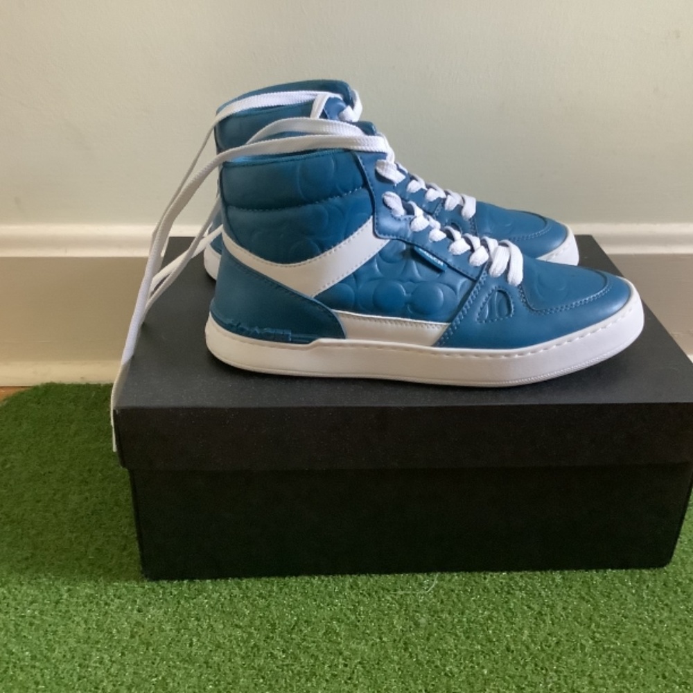 Coach high top sneakers Size: 7 “blue jay” - Picture 4 of 10
